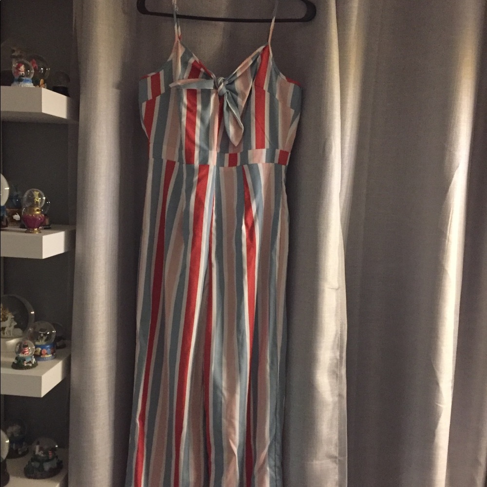 Romeo + Juliet Striped Jumpsuit